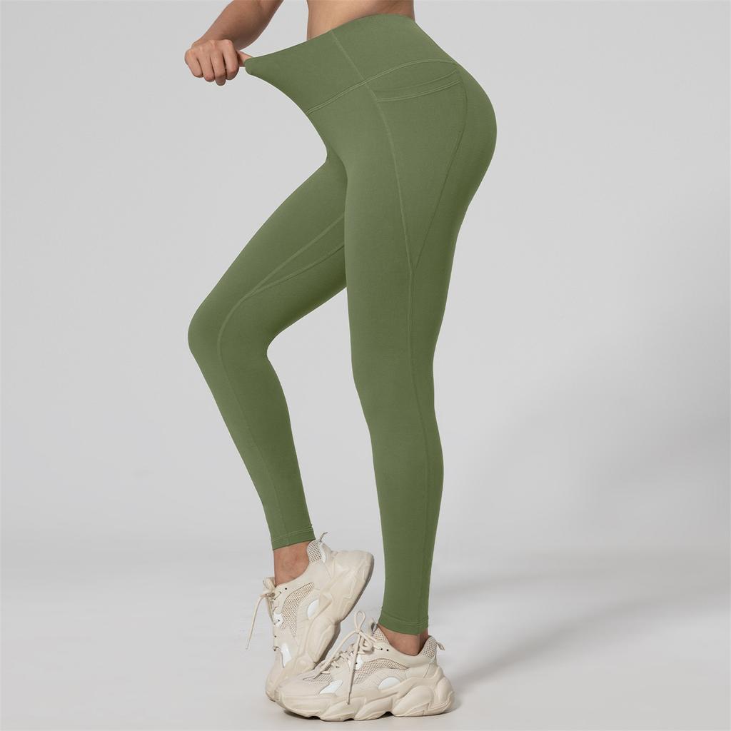 Women's Fashion Solid Color Yoga Pants High Waisted Skinny Sweatpants Fitness Pants