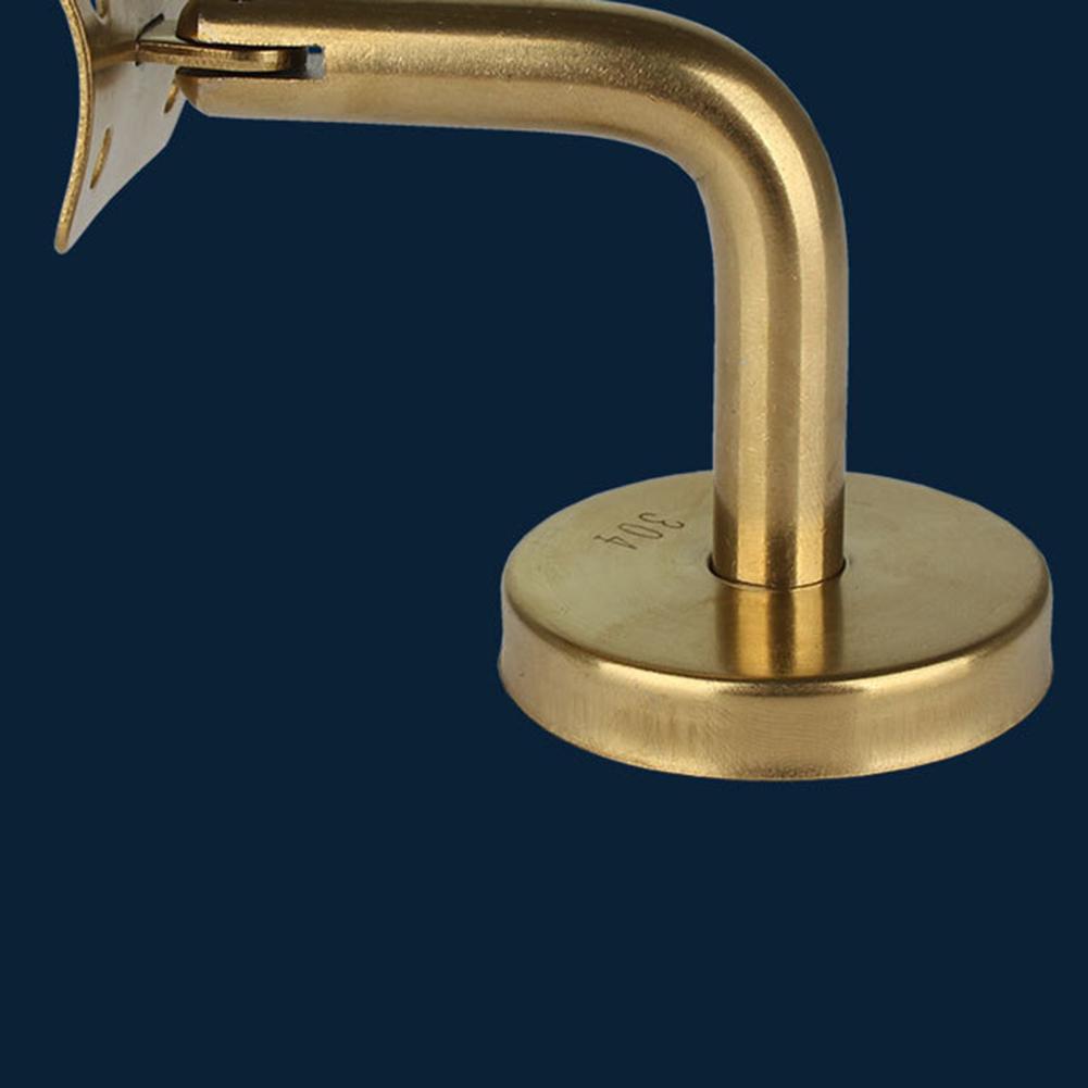 1 шт. Золотой поручень, опора балясины, кронштейн для лестничного поручня, настенная опора балюстрады, аксессуары для крепления поручня лестницы