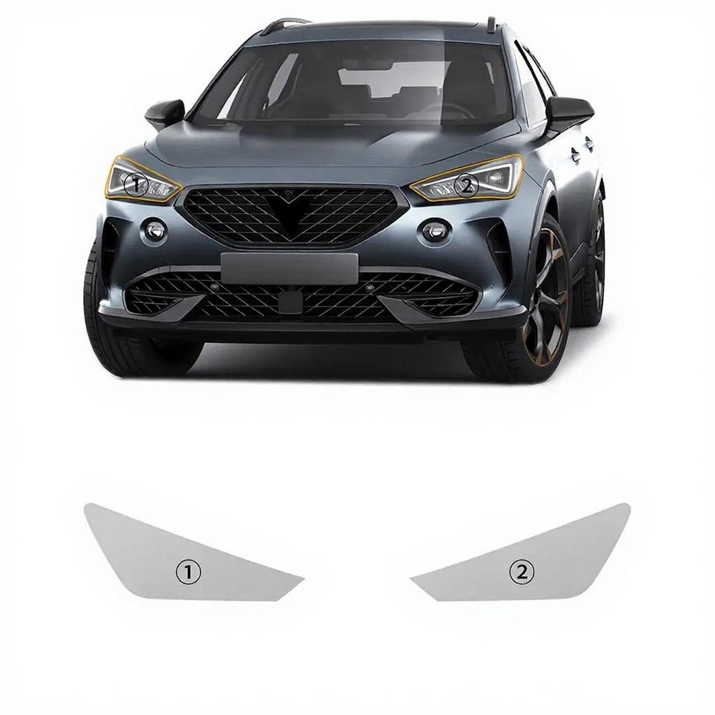 For Seat Cupra Formentor -23 PPF Sticker Car Paint Protection Headlight Film Rearview B Pillars Anti-scratch Protective Film