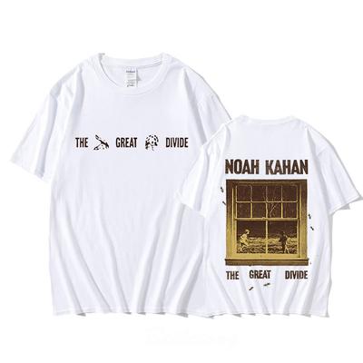 Футболка Noah Kahan 100% Хлопок Короткий Рукав Круглый Вырез Женские Мужские Повседневные Модные Футболки С Графическим Принтом Топы Летние