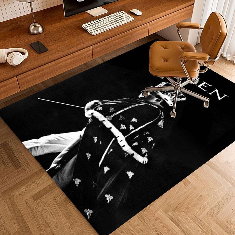 Queen Rock band Carpets and Rug 3D Printing Carpet Floor Mat Living Room Bedroom Large Area Soft Carpet-JM004