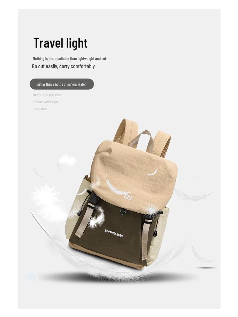 Versatile Lightweight Patchwork Backpack - Large Capacity for Travel, Students, and Commuters