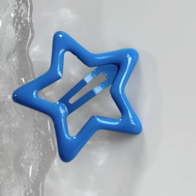 Y2K Dopamine Star Hairpin: Cute Five-Pointed BB Clip for Bangs and Sides