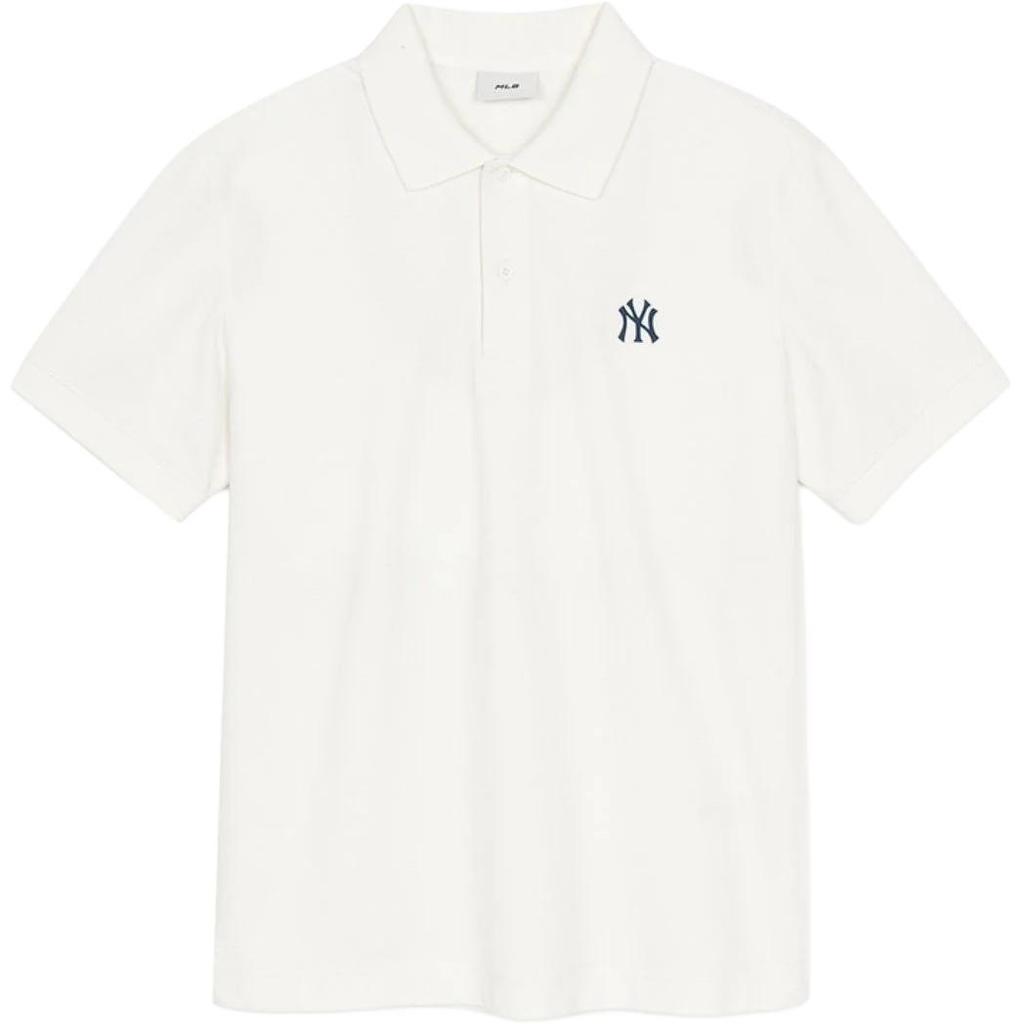 New MLB New York Yankees Polo Shirt Unisex White 3APQB0153-50IVS