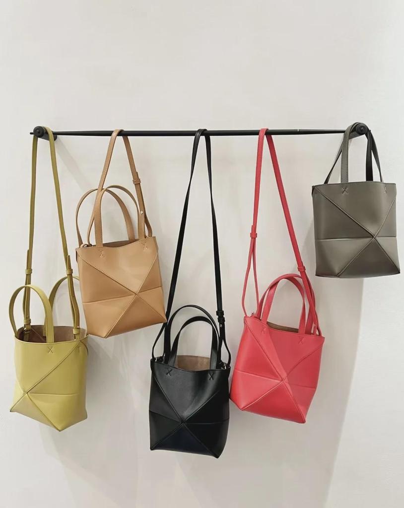 Новая женская большая вместительная сумка-тоут и сумка через плечо из геометрической кожи