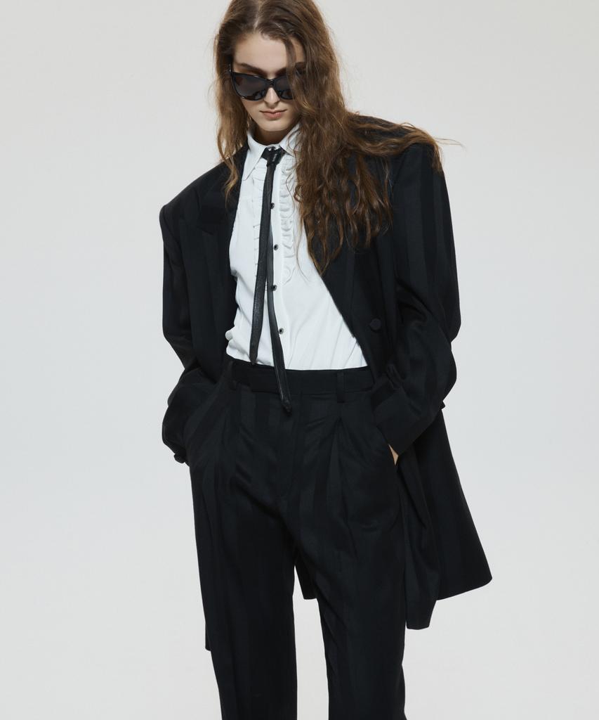 Untage Oversized Striped Blazer (Unisex)_Uth-Fb73