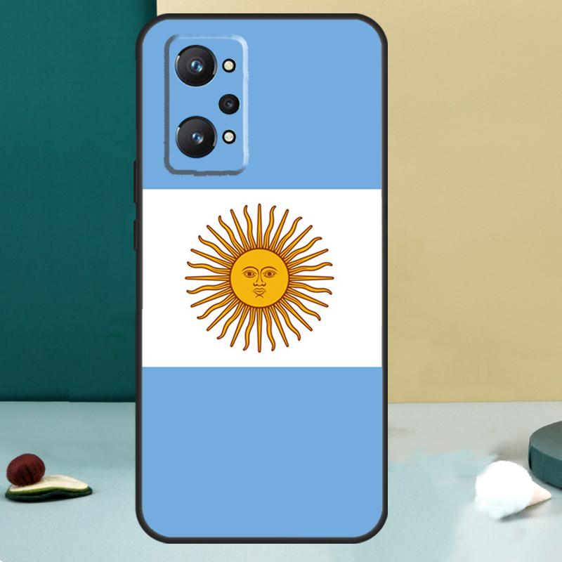 Флаг Аргентины Для Realme 14 13 Pro Plus 10 11 12 GT 5 6 6T GT7 Pro C61 C55 C53 C51 C21Y C25S C75 C67 Чехол