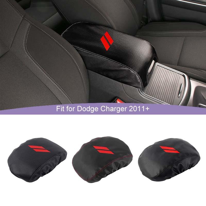 Leather Armrest Protective Cover Anti-Scratch Pad Cover For Dodge Charger 2011 Up For 300C 2011 Up Car Interior Accessories