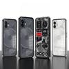 Противоударный чехол для телефона Nothing Phone 2, металлический каркас из алюминиевого сплава + акриловая задняя крышка, чехол for Nothing Phone2 Phone 2