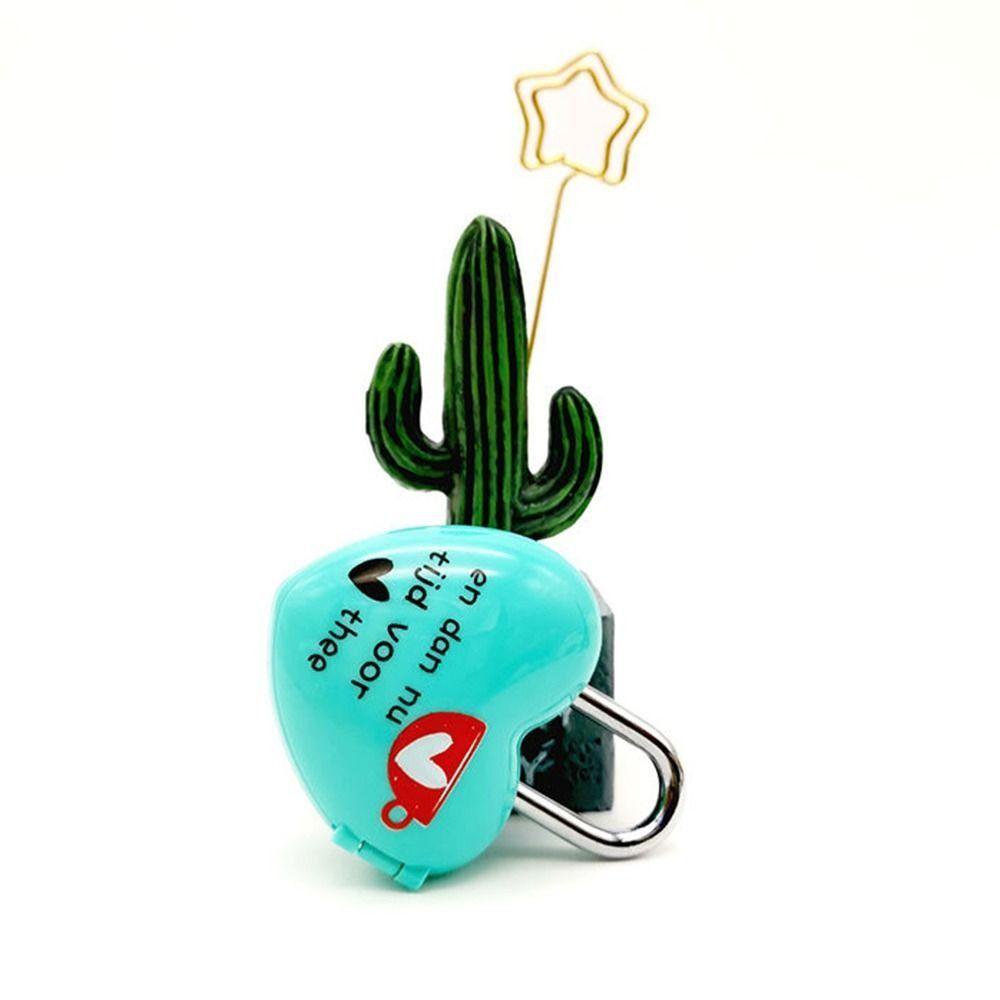 Mini Dial Digits Code Number Password Combination Padlock Love Heart Shape Luggage Suitcase Metal Lock Safety Travel Durable