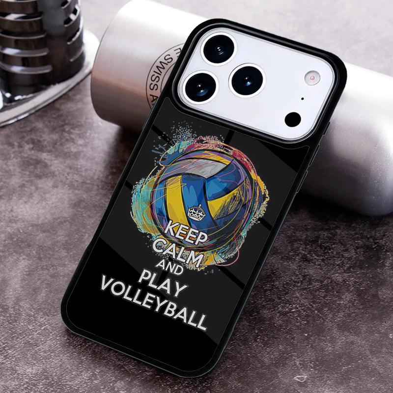 Я люблю Чехол для телефона с волейболом для iPhone 17 16 15 Pro Max Air 14 13 12 11 Plus Ударопрочный чехол