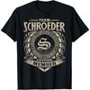 Команда SCHROEDER Член пожизненно Винтажная футболка семьи SCHROEDER
