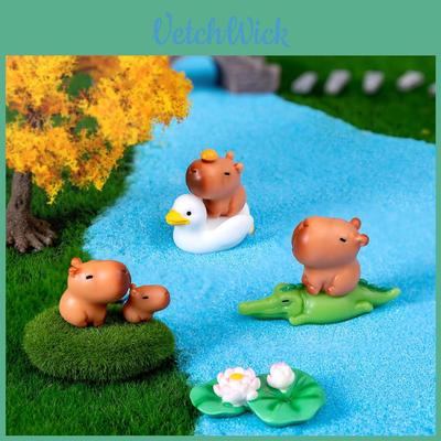 Милая мини-фигурка капибары, сюрприз-бокс, украшения, смола, ремесло, игрушка, украшение для стола в машину