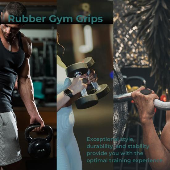 1 Pair Anti-Slip Silicone Workout Grips Men Women Hand Palm Protection Weight Lifting Dumbbell Deadlift Pull-Up Grippers Gym Training