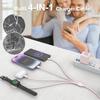 Универсальный 6-в-1 Мульти USB C Кабель для Быстрой Зарядки Apple Smart iWatch, 3M Type C+USB A Зарядное Устройство для Часов+Lightning*2+Type C Комбинированный Адаптер для