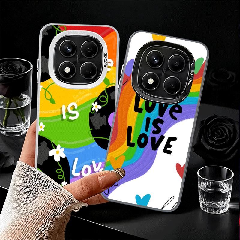 LGBT Rainbow Love Is Love Shockproof Phone Case for Xiaomi Redmi Note 15 14 13 12 Pro Plus 11 11S 11T 5G Cover Anti Fall Fundas