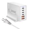 200W GaN Multi-Port PD Fast Charger with 2A4C Ports for Phones & Laptops