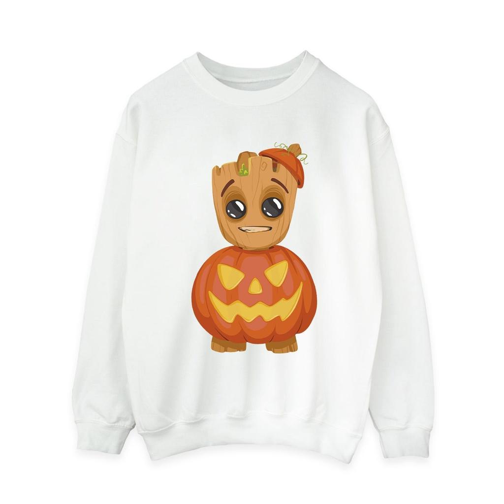 Marvel Женская/дамская толстовка Groot Pumpkin