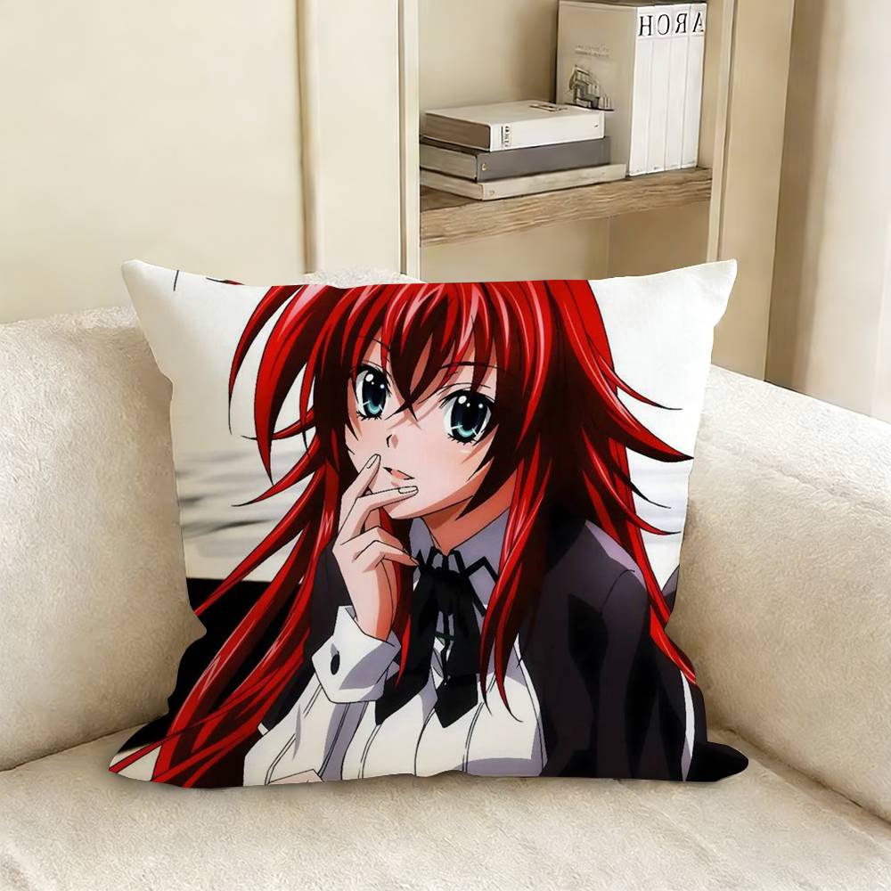 High School Dxd Rias Gremory Pillow Cover Sofa Cushion Cover Home Room Decoration Children Gift