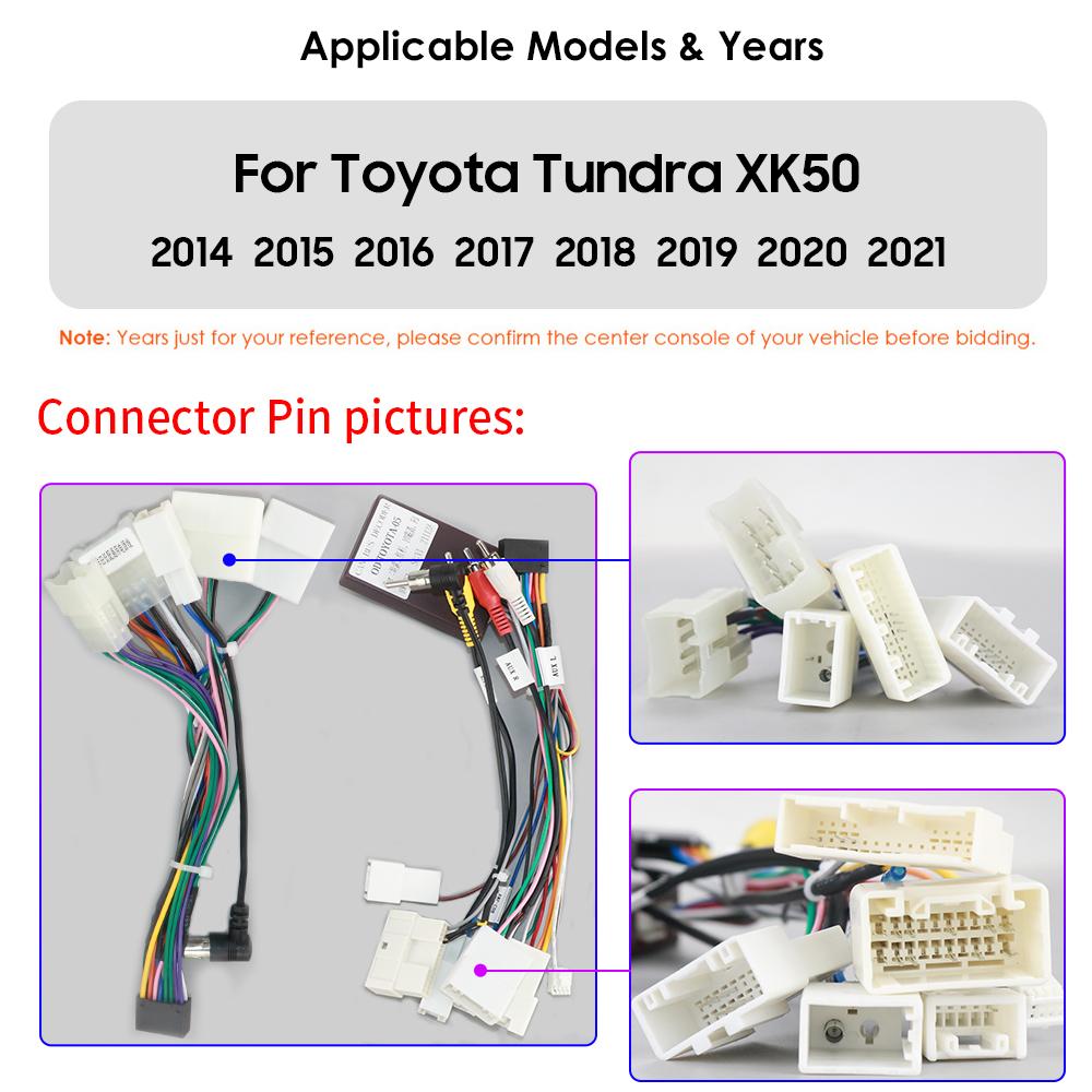 Hizpo Android 12 Авторадио для Toyota Tundra XK50 2014-2021 Автомобильное радио Мультимедийный видеоплеер Навигация Стерео GPS Carplay 4G RDS BT Bluetooth RDS FM