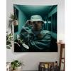 Singer Trueno Anime Tapestry Hippie Flower Wall Carpets Dorm Decor Cheap Hippie Wall Hanging