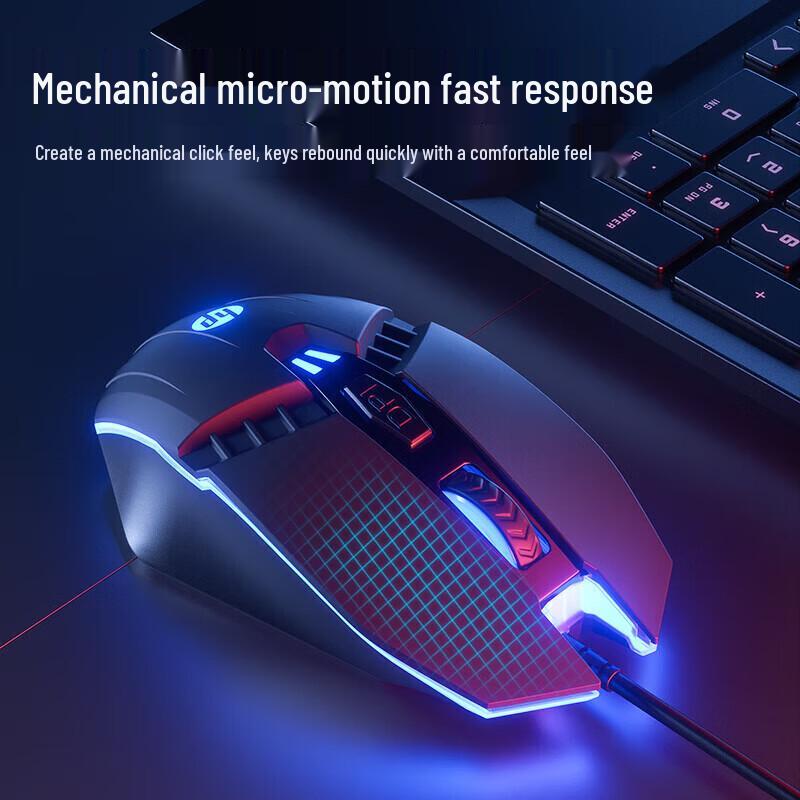 HP Проводная игровая и офисная мышь