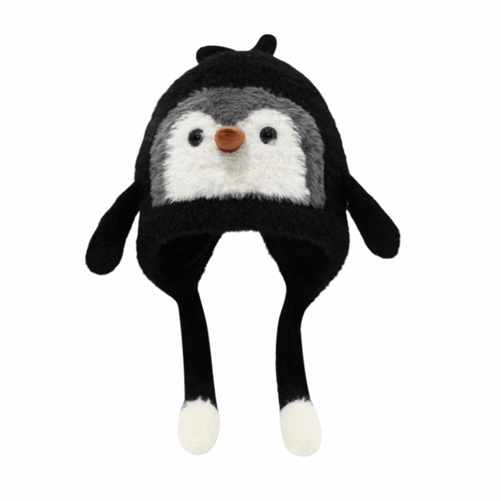 Windproof Cartoon Penguin Balaclava Hat Breathable Ear Protection Cap  Outdoor Activities