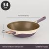 Yoshida Craft 34cm Non-stick Titanium Wok with Micro-pressure Lid