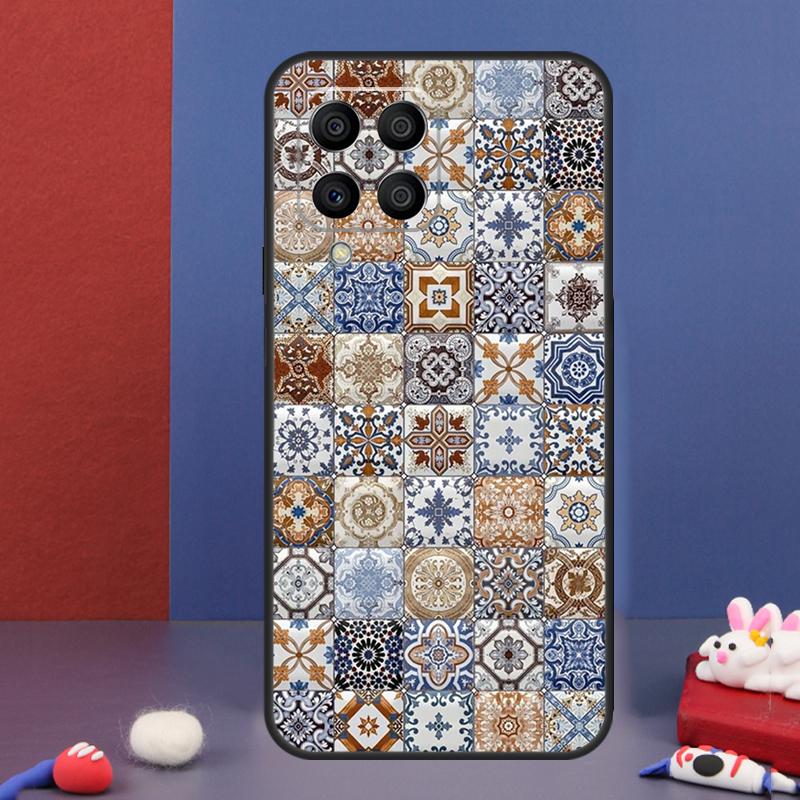 Эстетичный чехол-мозаика в стиле бохо для Samsung Galaxy M13 M53 M06 M16 M31 M11 M35 M55 M15 M56 M36 M12 M32 M52 M14 M34 M54