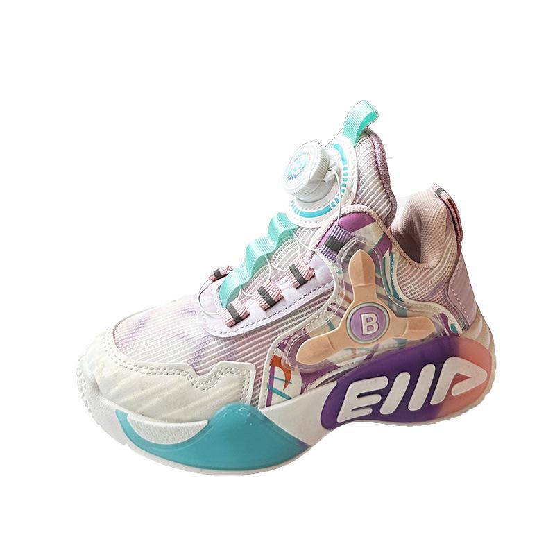 «Весна/осень 2025 г., дышащие сетчатые спортивные кроссовки для мальчиков и девочек с вращающимся дизайном Dunk».