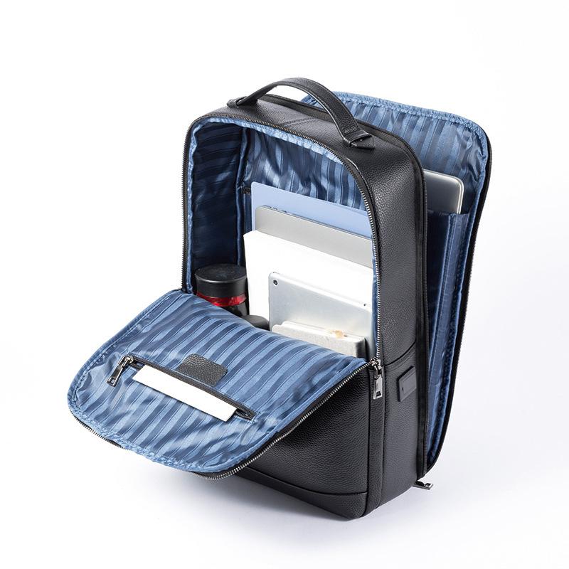 Genuine Leather Backpack Men's Business Bun Layer Cowhide Computer Backpack Business Travel Fashion Backpack Bag