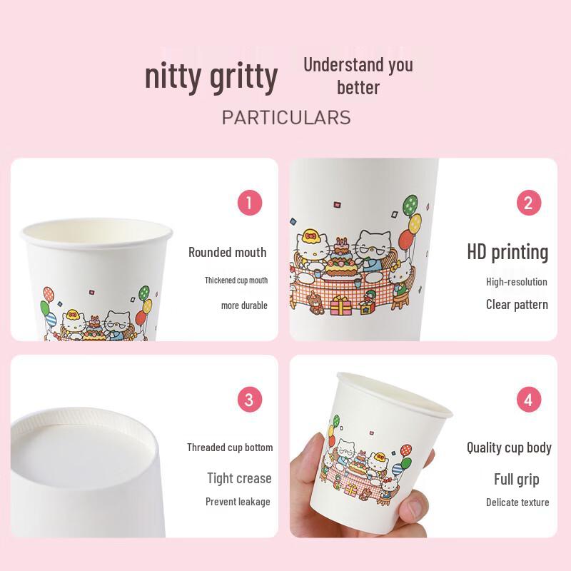 Одноразовые бумажные стаканчики для вечеринки Hello Kitty