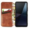 For Sony Xperia 10 VI PU Leather Case Rhombus Imprint Wallet Stand Phone Cover