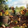 2D плоский набор из 5 шт. муравьев, акриловый декор для сада, многоразовый, для двора, газона, клумбы, уличные украшения, подарок