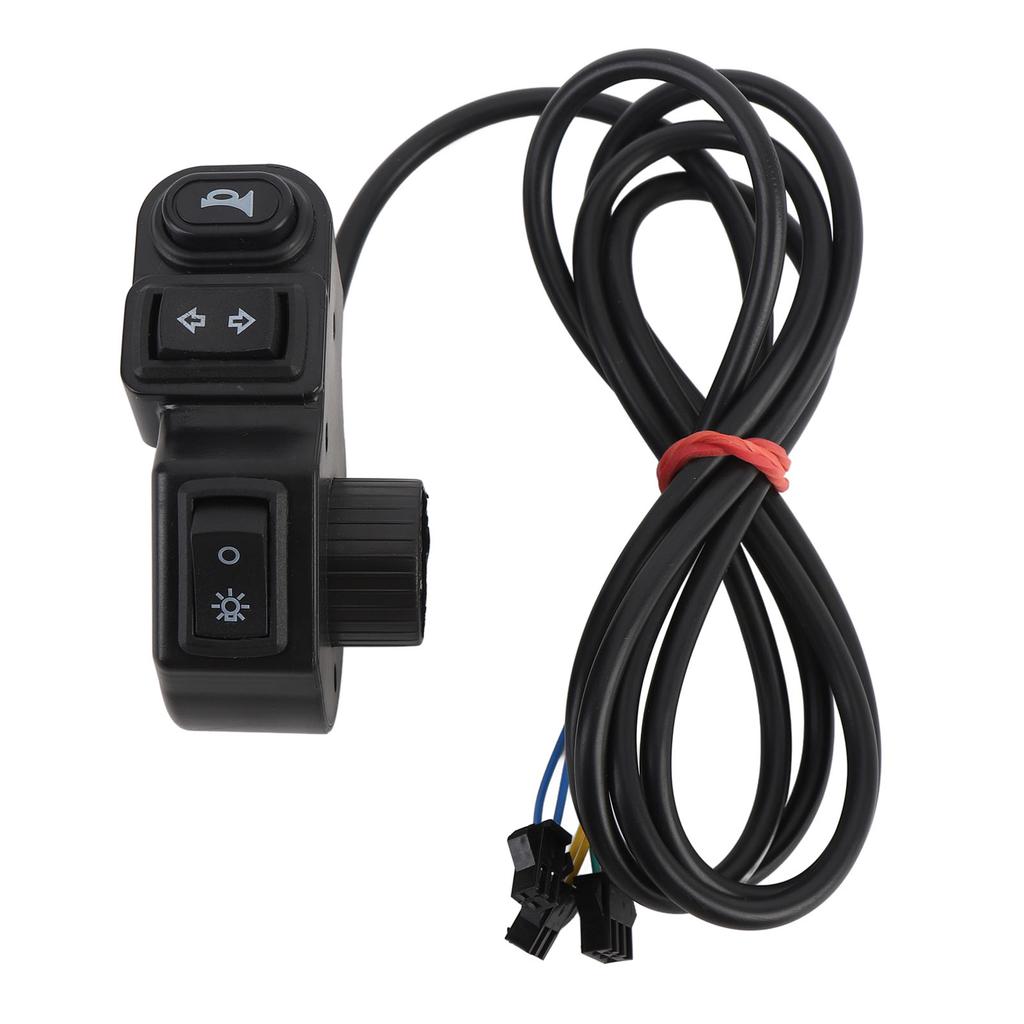 Переключатель сигнала поворота мотоцикла, фары, кабель 4,9 фута, 3 в 1, переключатель управления рулем скутера