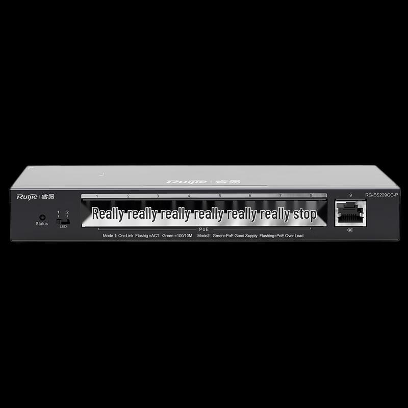 Ruijie RG-ES209GC-P 8-Port Gigabit Layer 2 Managed PoE Switch