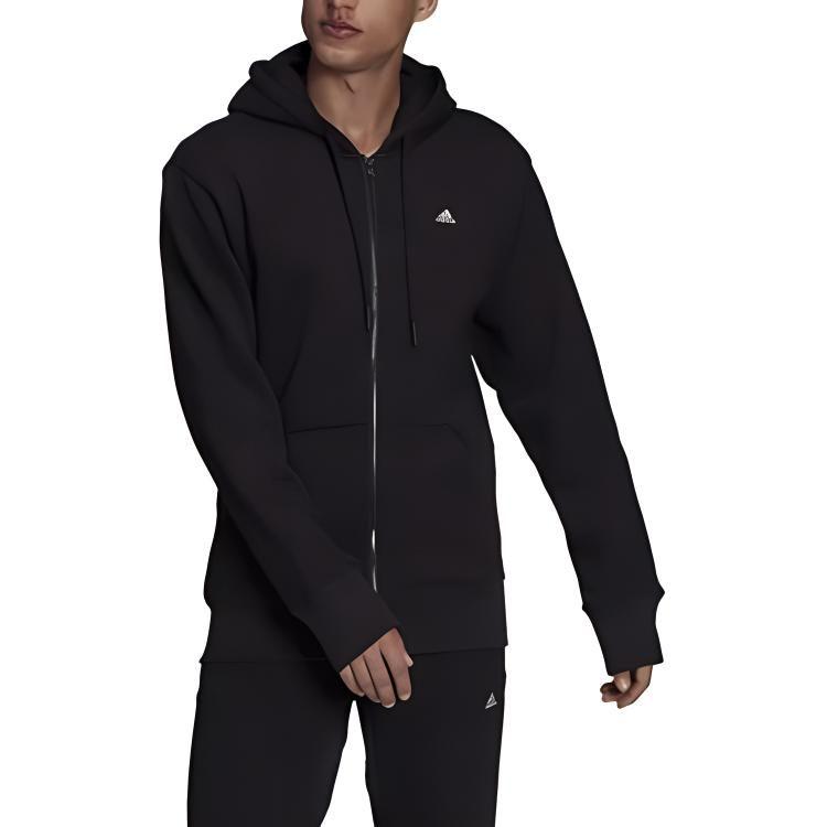 adidas Куртки Мужские Черные С Капюшоном Умеренные Другие H45369