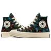 Converse Chuck 70 High Floral Tapestry женские кроссовки черные, натурально-слоновая кость Egret A11990C