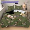 Duck Print 3Pcs Bedding Setduvet Cover With 2 Bedropillowcase Home Birthday Gift