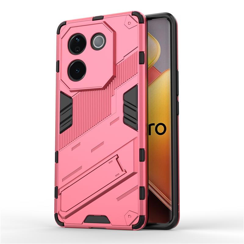 Для vivo T3 Pro Lite Punk Armor противоударный бампер прочный прорезиненный ПК в комплекте подставка держатель чехол чехол