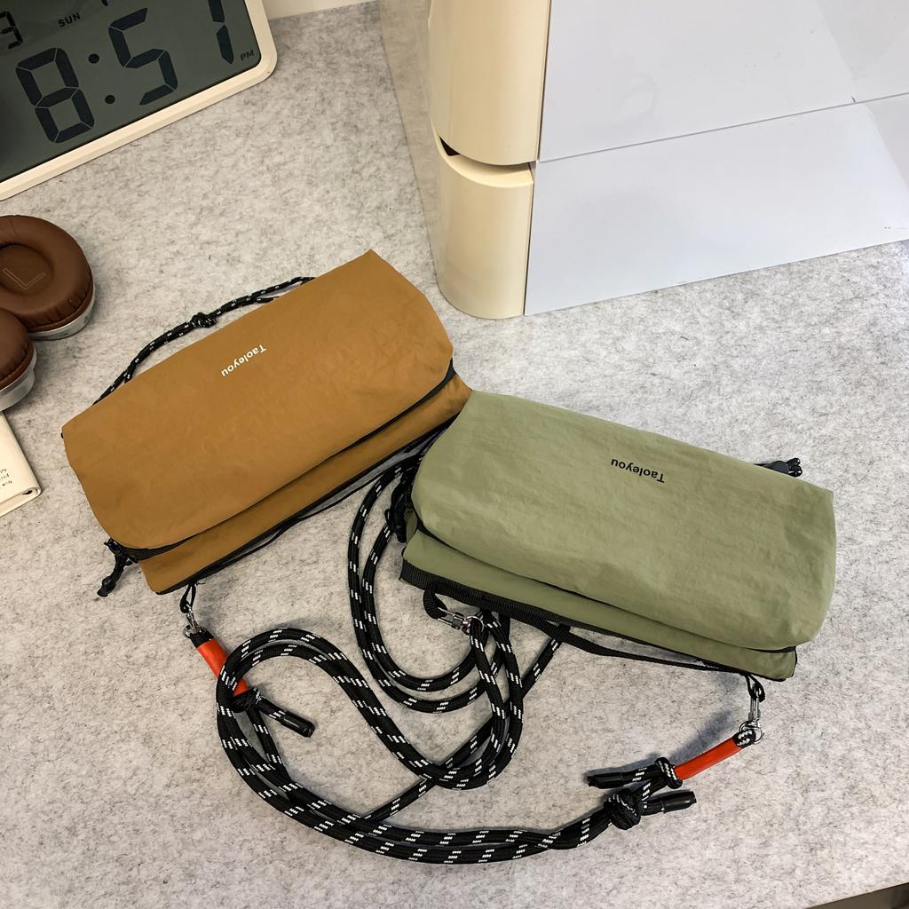 Unisex Sports Messenger Bag Large Capacity Shoulder Bag for Men Women, Durable Nylon Hiking Travel Backpack