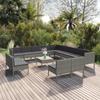 Day and Night - Day and Night Garden Furniture Set 14 Pieces and Gray Synthetic Rattan Cushions