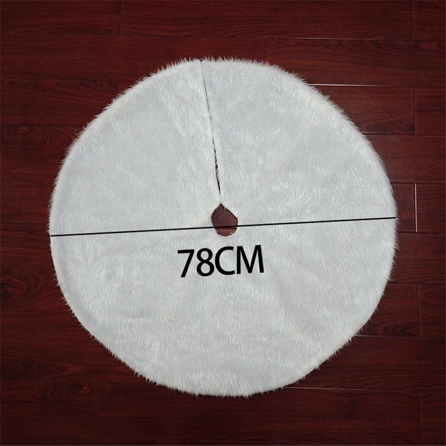 78 СМ Рождественская Елка Юбка Плюшевый Коврик Из Искусственного Меха Домашний Рождественский Напольный Декор Орнамент Партии