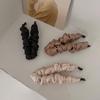 Girls Simple Cloth Folds Large Size Hair Claw Banana Clip Hair Accessories Ponytail Holder