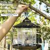 Plastic Bird Feeding Station Tower Shape Bird Feeding Tray Food Container  Outdoor Use