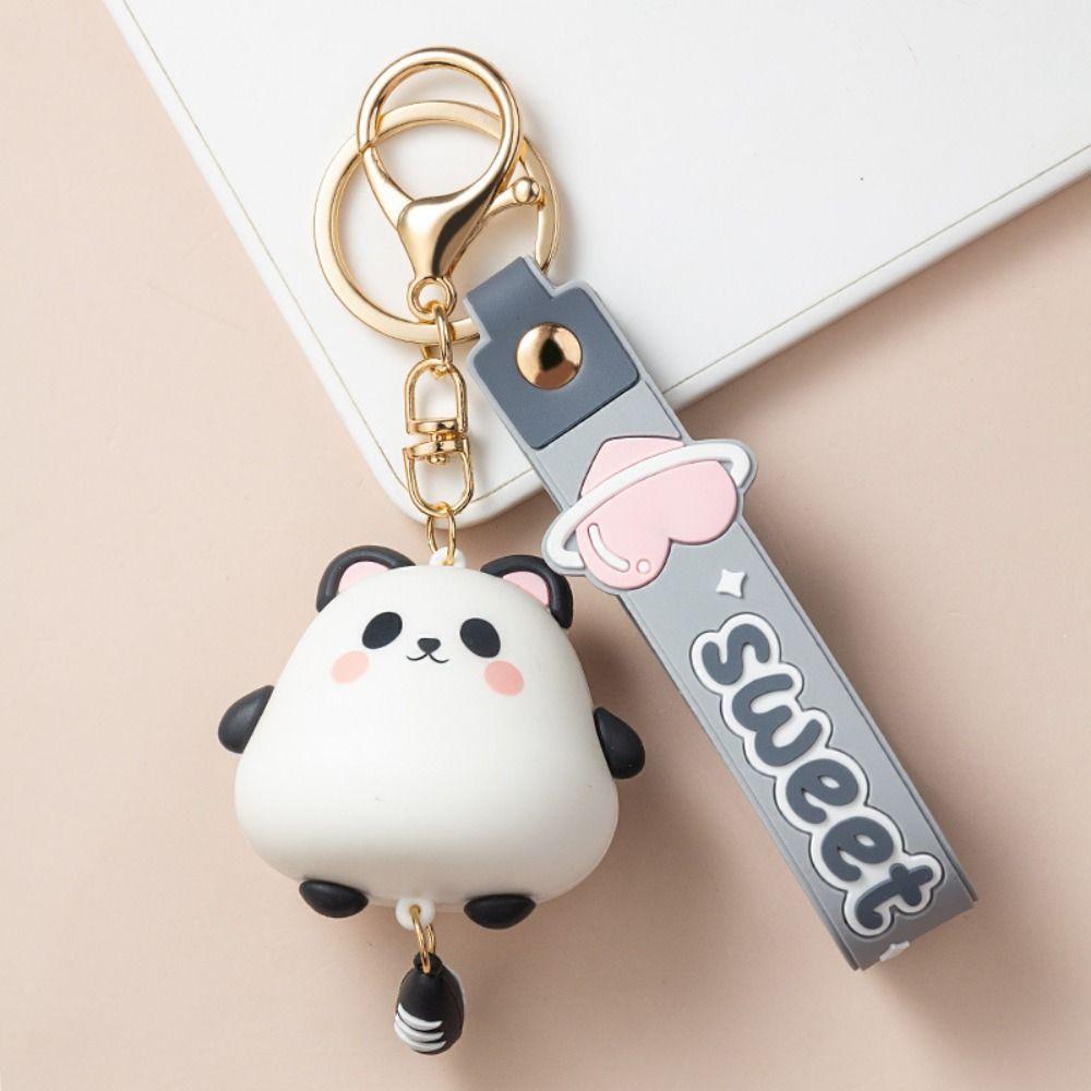 Decoration Cute Cat Keyring Double-Sided Hamster Pendant Siamese Cat Keychain  Men Women