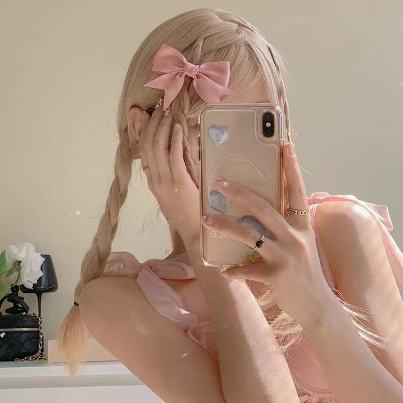 2 шт. милые аксессуары, двойной хвощ, бант, заколка для волос, головной убор, атласная принцесса для девочек, сладкая