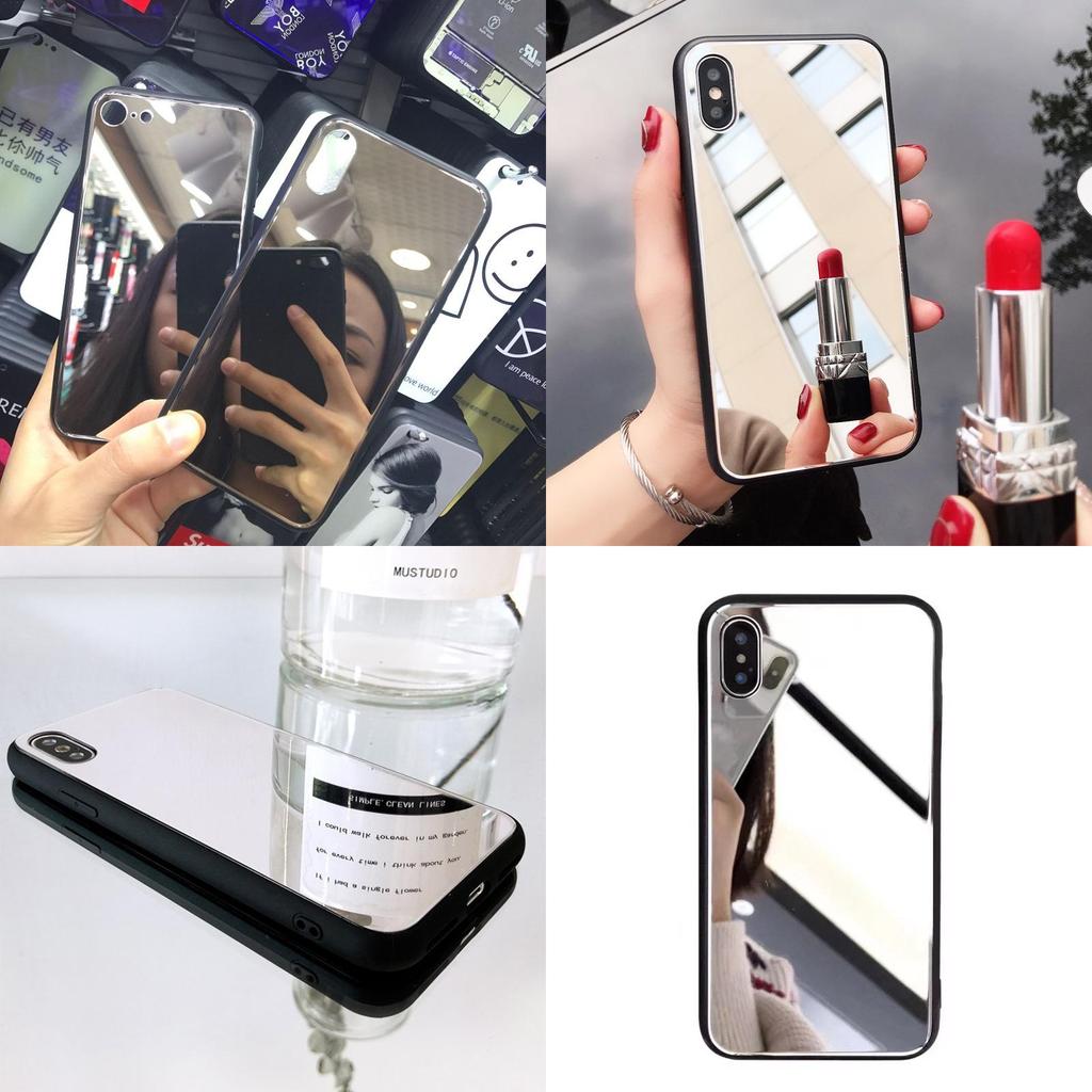 Clear Crystal Classic With Luxury Girls Mirro Soft Shell For Iphonex 78 Plus