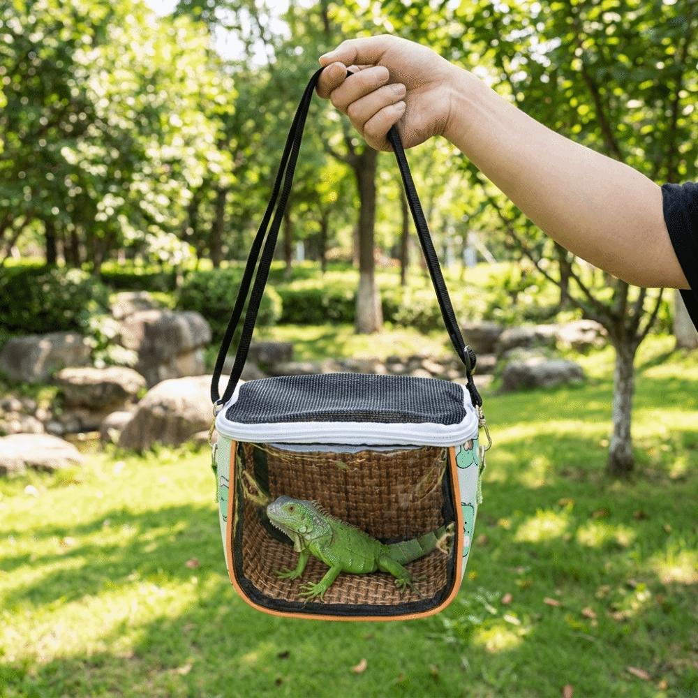 Breathable Pet Travel Bag Cooling Lizard Outdoor Bag Lightweight Hamster Carrying Pouch Vet Visit