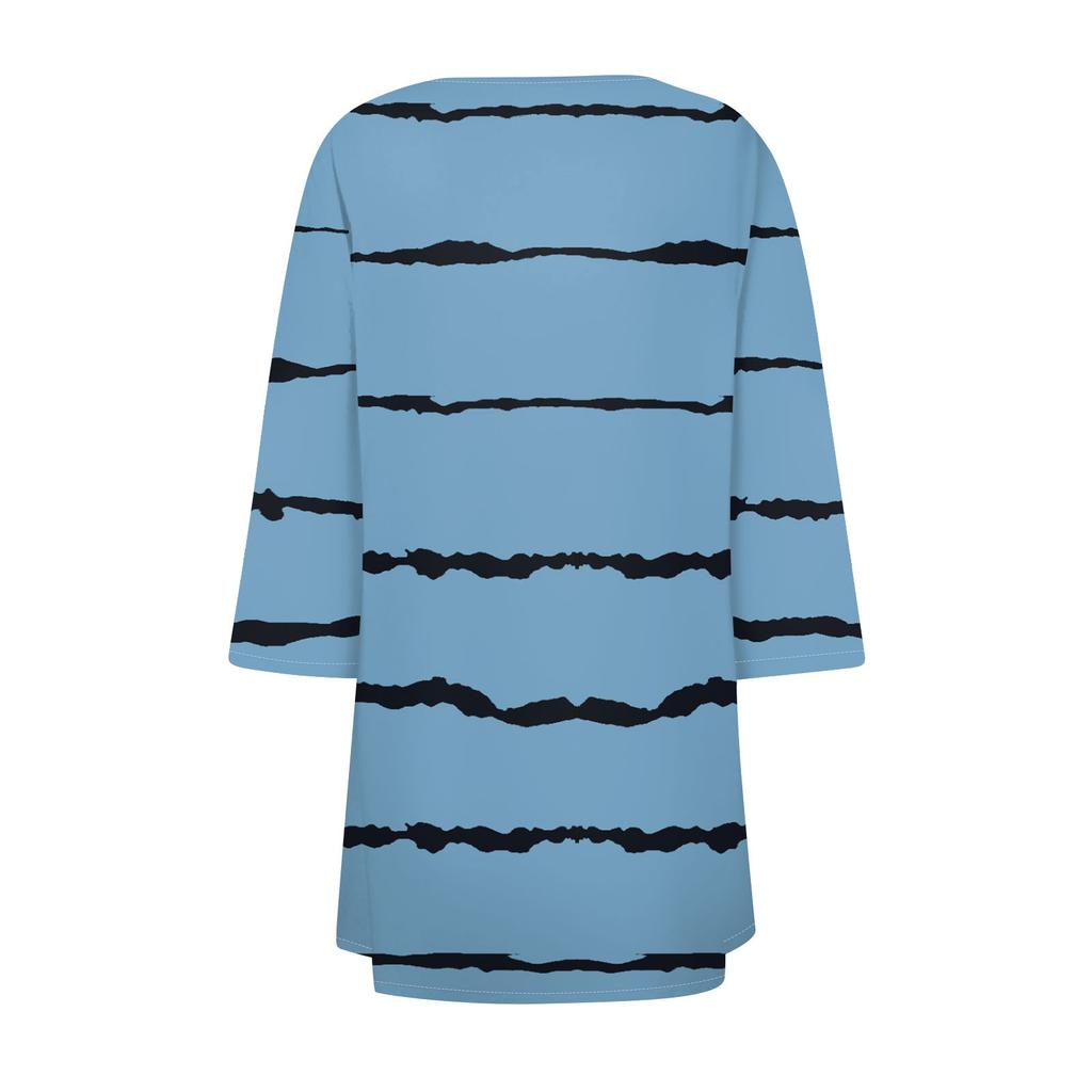 Женский кардиган неправильной формы с принтом, рукавами три четверти и карманной курткой